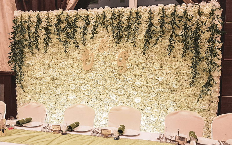 scianka kwiatowa dekoracja na wesele do zdjec bobowa strzyzow limanowa mszana dolna rabka zdroj dobra trzetrzewina